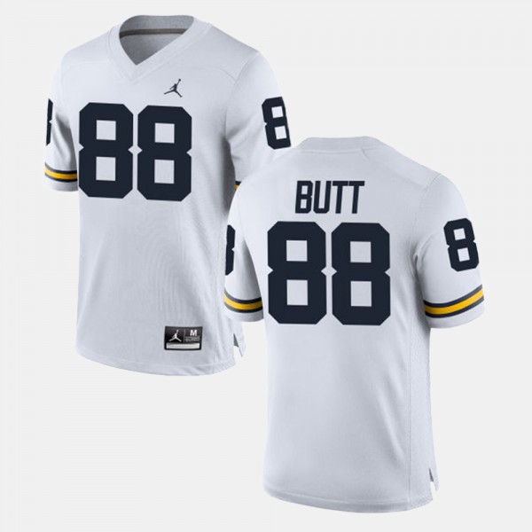 University of Michigan #88 Mens Jake Butt Jersey White Stitch Alumni Football Game